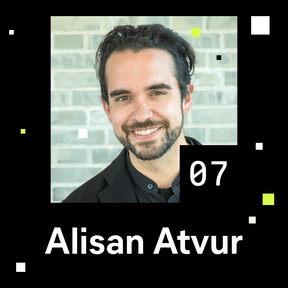 Alisan Atvur portrait photo for episode 7 of the Shaping Chaos podcast.