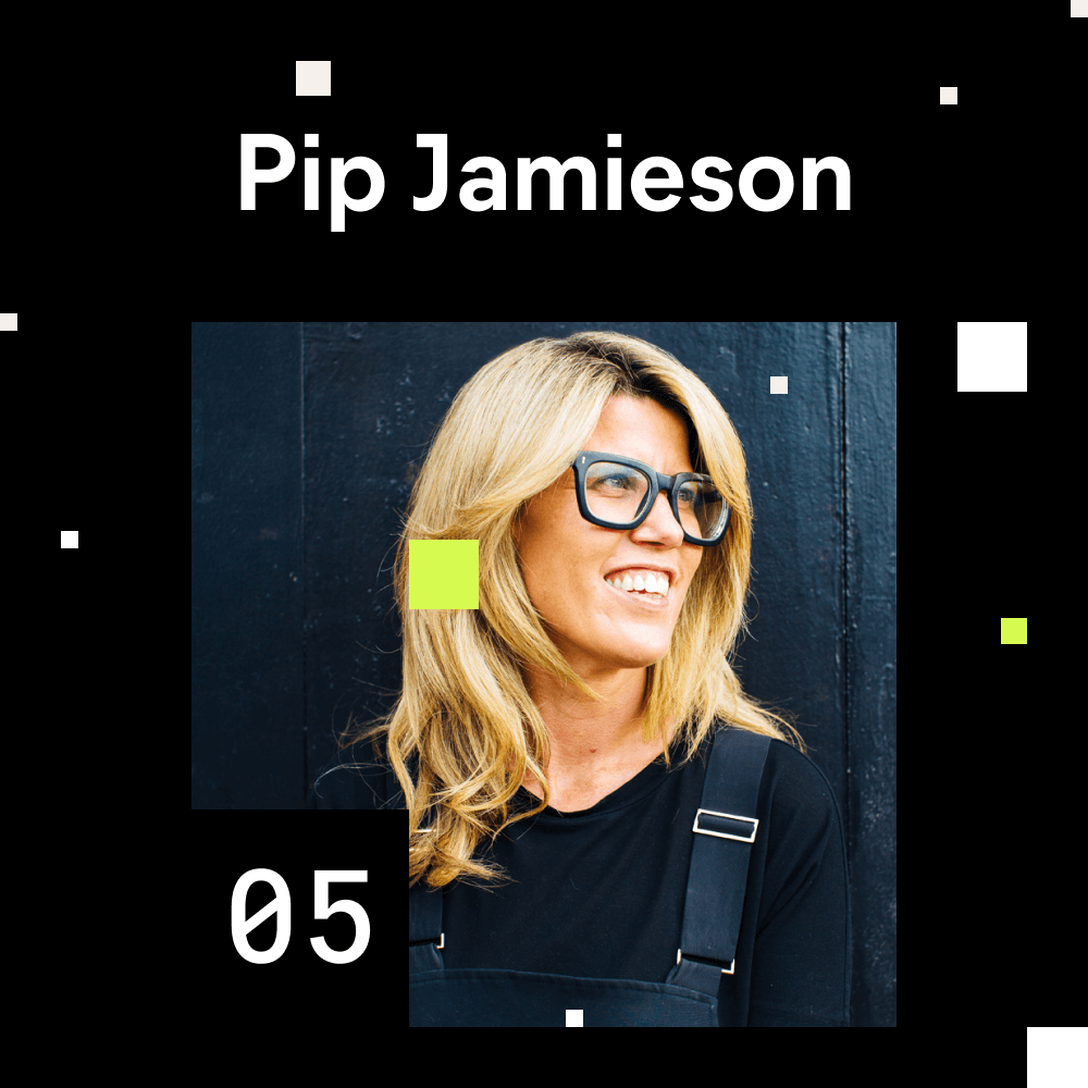 Pip Jamieson (The Dots Founder) portrait photo for episode number 5 of the Shaping Chaos Podcast.